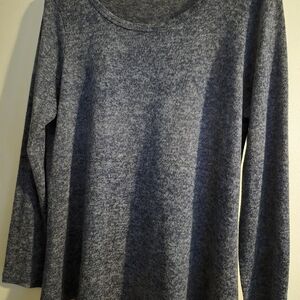 Source Unknown Blue Long Sleeve Blouse